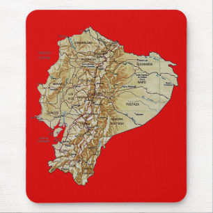 Mapa Mousepad de Equador