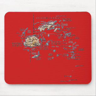 Mapa Mousepad de Fiji