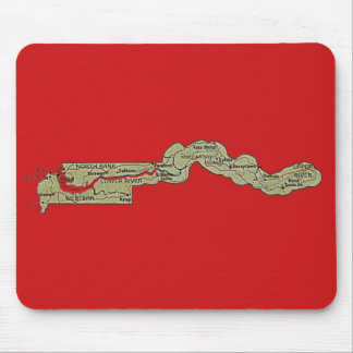 Mapa Mousepad de Gambia