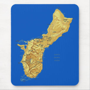 Mapa Mousepad de Guam