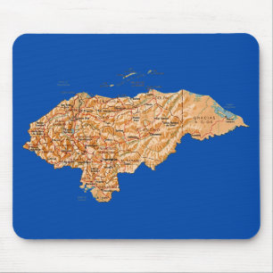 Mapa Mousepad de Honduras