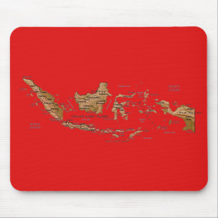 Mapa Mousepad de Indonésia