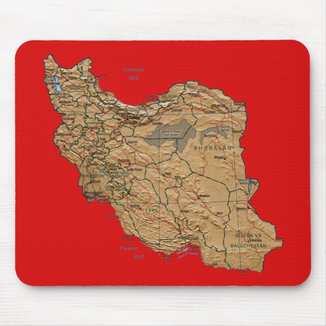 Mapa Mousepad de Irã (Frente)