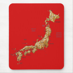 Mapa Mousepad de Japão