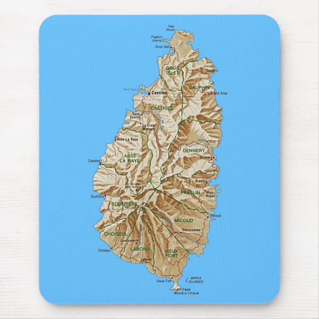 Mapa Mousepad de Lucia de santo (Frente)