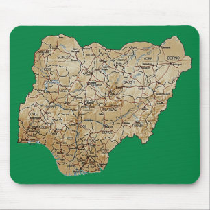 Mapa Mousepad de Nigéria