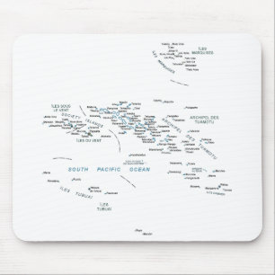 Mapa Mousepad de Polinésia francesa