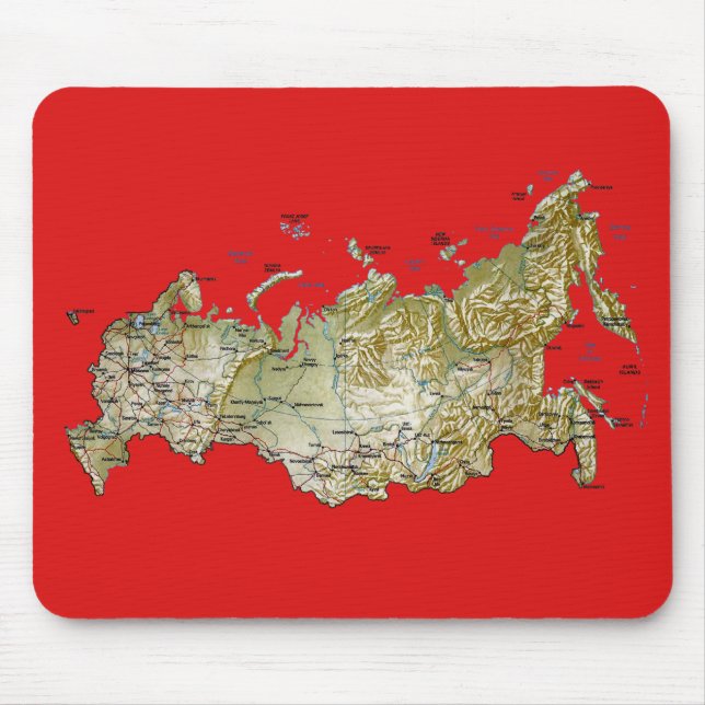 Mapa Mousepad de Rússia (Frente)