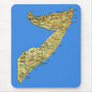 Mapa Mousepad de Somália
