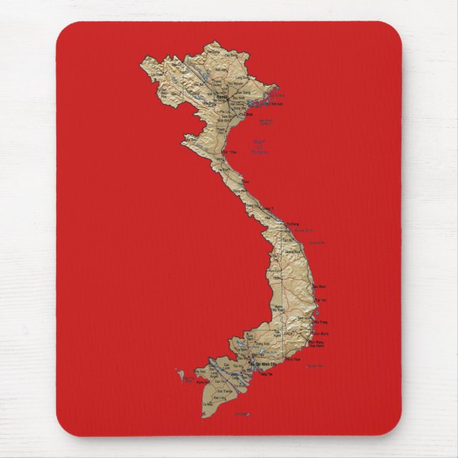 Mapa Mousepad de Vietnam (Frente)