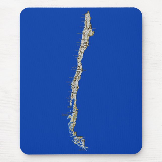 Mapa Mousepad do Chile (Frente)