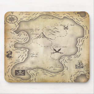 Mapa Mousepad do pirata