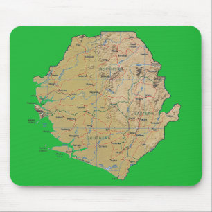 Mapa Mousepad do Sierra Leone