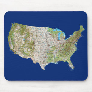 Mapa Mousepad dos EUA