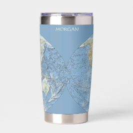 Mapa Mundi em Relevo Pastel – Personalizado