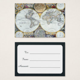 Mapa Mundial Antiquado, Atlas Maritimus por John S