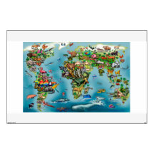 Mapa Mundial de Animais