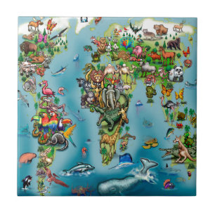Mapa Mundial de Animais