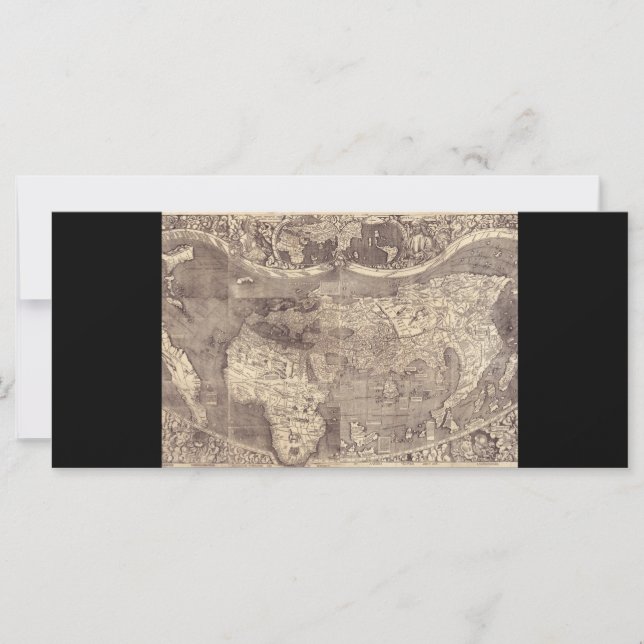 Mapa Mundial de Martin Waldseemuller 1507 (Frente)