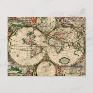 Mapa Mundial do Cartão Postal 1689