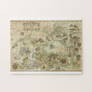 Mapa Mundial do Macaco Sideshow, quebra-cabeça