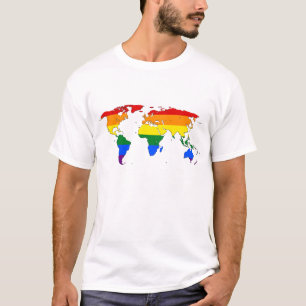 Mapa mundial do orgulho LGBT - Camisa