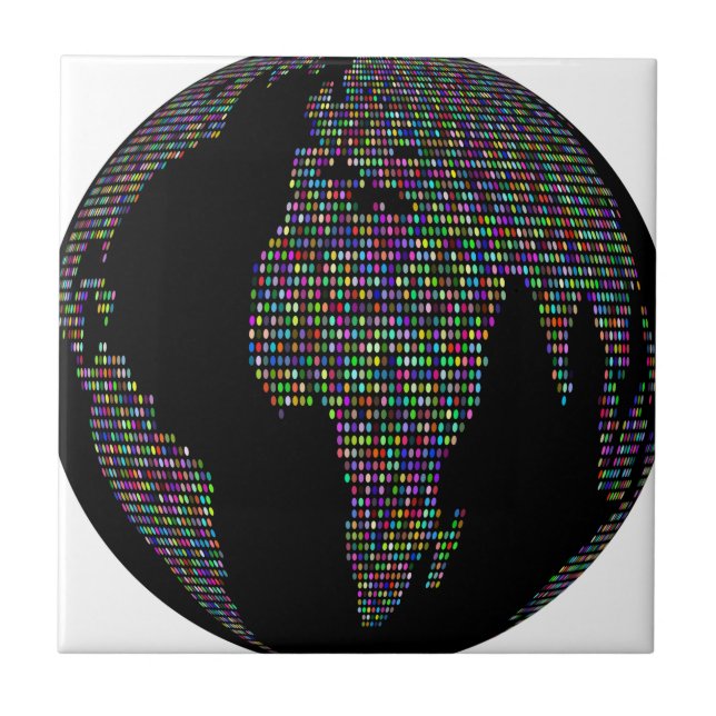 mapa mundial do planeta Terra (Frente)