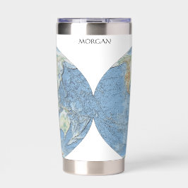 Mapa Mundial em Relevo Pastel – Personalizado