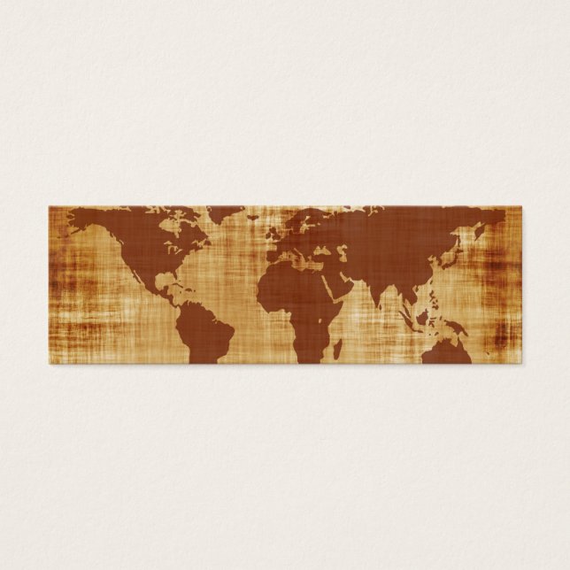 Mapa Mundial Grungy Texturizado (Frente)