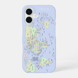 Mapa Mundial Pastel – Personalizado