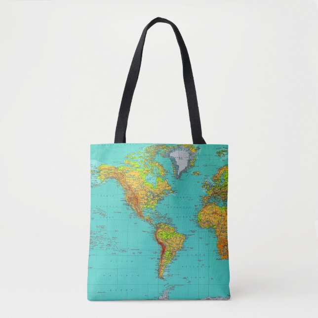 Mapa Mundial - Tote Bag (Frente)