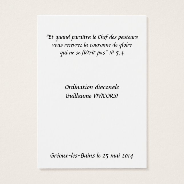 Mapa Ordenação Diaconat (Verso)