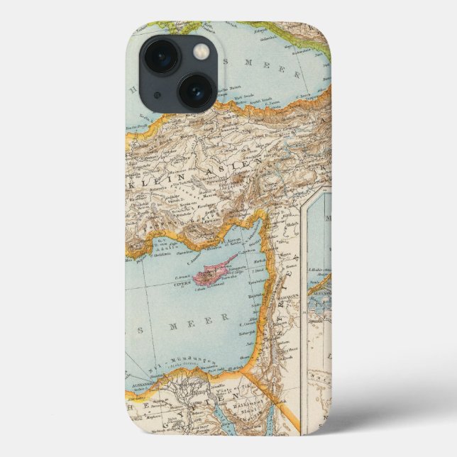 Mapa Oriental do Mediterrâneo (Verso)