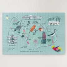 Mapa personalizável de Maui, Quebra-cabeça Hawaii 