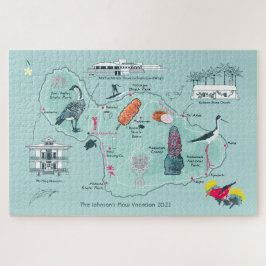 Mapa personalizável de Maui, Quebra-cabeça Hawaii 