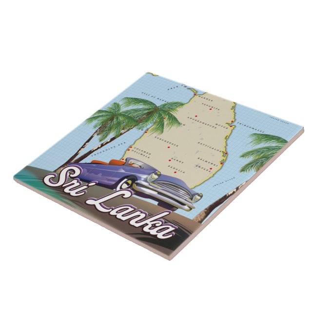 Mapa pormenorizado do Sri Lanka (Lateral)