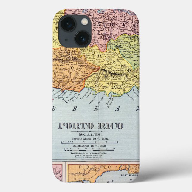 MAPA: PUERTO RICO, 1900 (Verso)