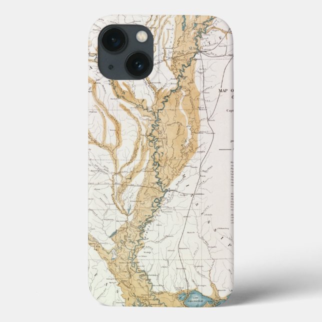 MAPA: RIO MISSISSIPPI, 1861 (Verso)