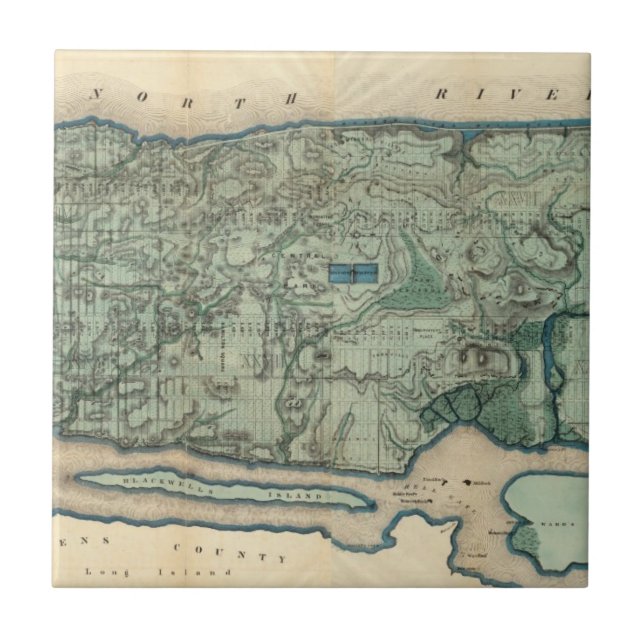 Mapa sanitário e topográfico da Nova Iorque (Frente)