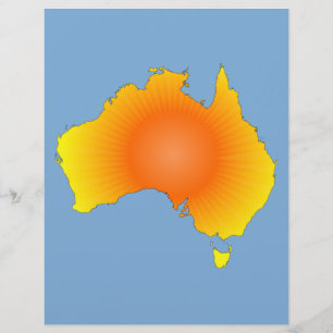 Mapa Sunny Austrália