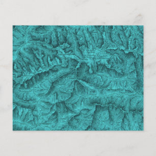 Mapa Topográfico de Montanha Azul