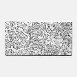 mapa topográfico do teclado do mouse branco para j