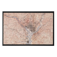 Mapa USGS 1900 de Washington, DC, Canvas Print