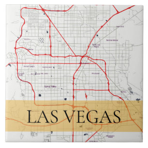 MAPA VERMELHO BRANCO DO ESBOÇO DE LAS VEGAS NEVAD