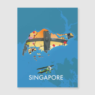 Mapa viagem de Singapura
