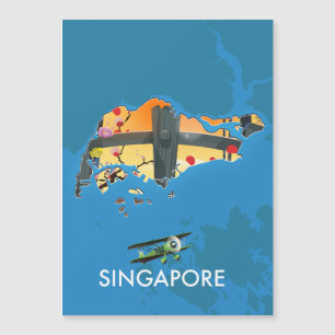 Mapa viagem de Singapura