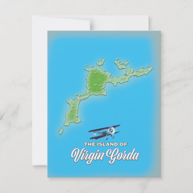 Mapa Virgin Gorda (Frente)