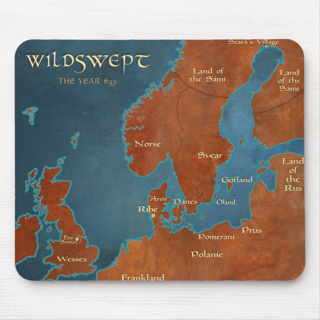 Mapa Wildswept - Mousepad (Frente)