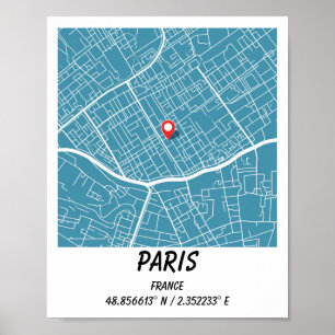 Mapas Personalizados, Impressões de Mapas de Cidad