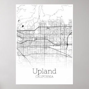 Mapeamento de Upland - Califórnia - Poster do Mapa